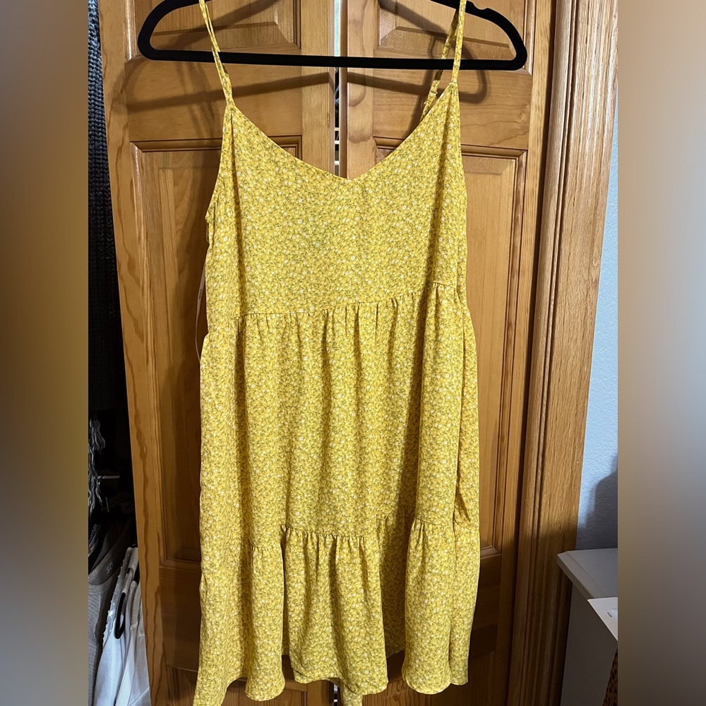 Yellow Floral Sun Dress
